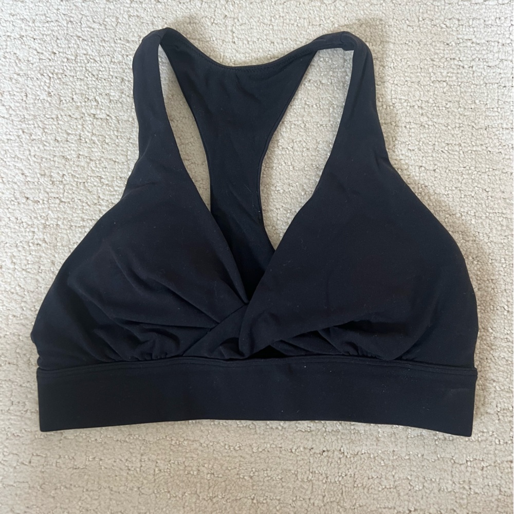 lululemon athletica Black Cross-Front Sports Bra
